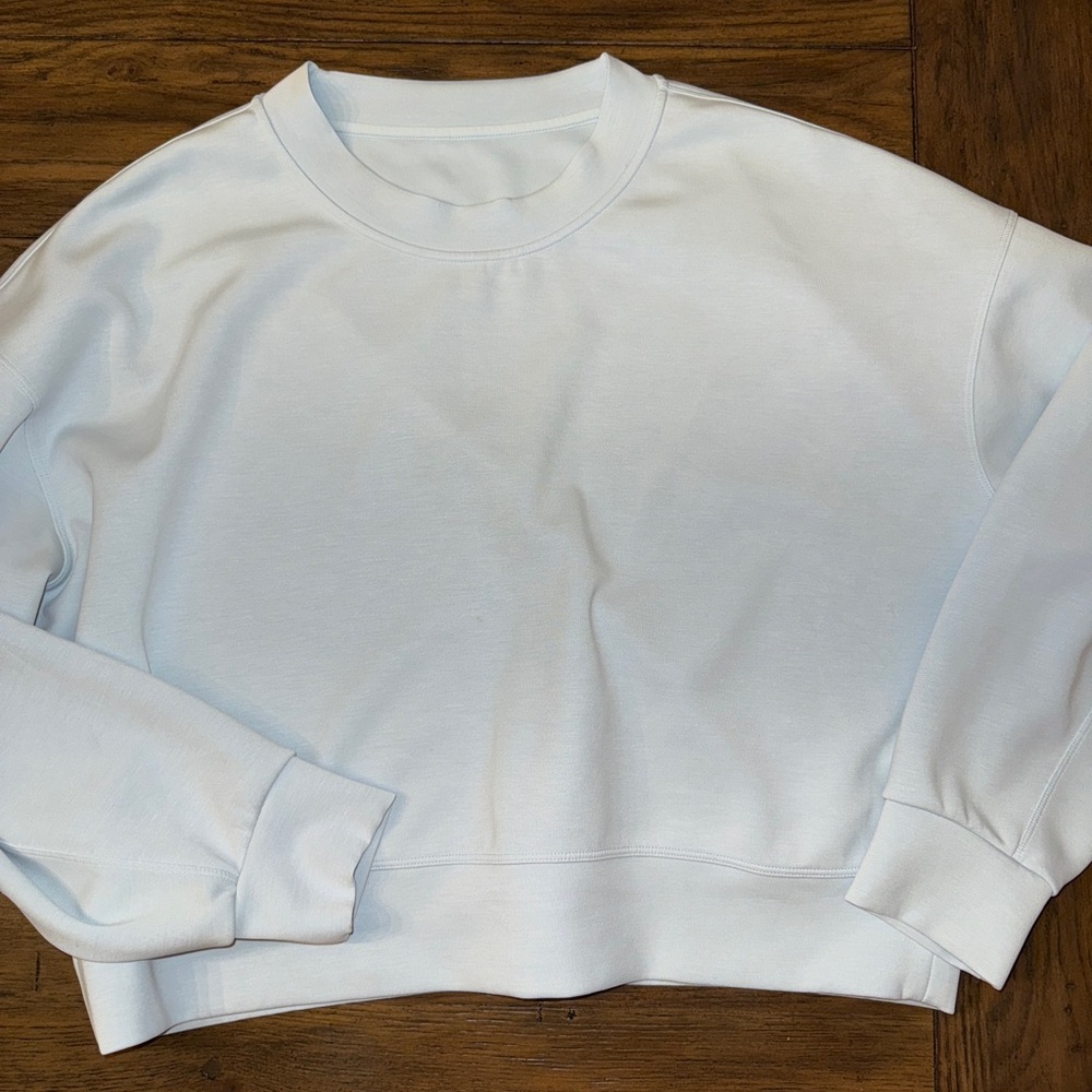 Lululemon Softstreme Perfectly Oversized Cropped Powder Blue - Picture 4 of 12